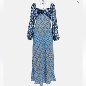 RIXO
Jeanie printed halterneck midi dress